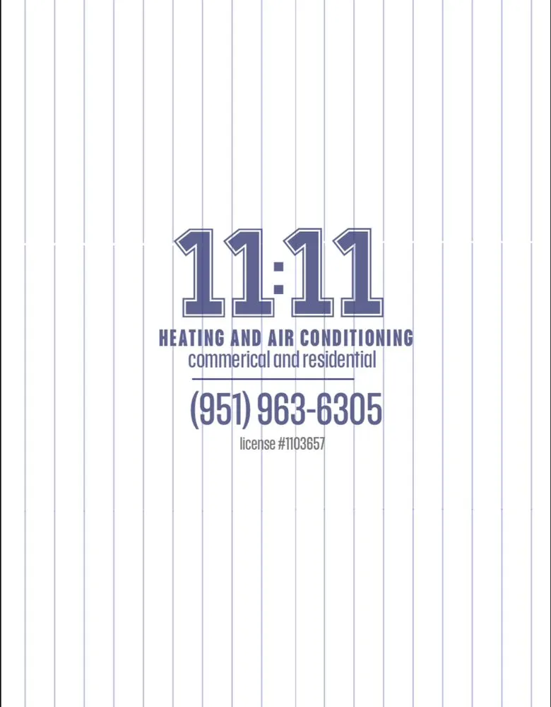 Slide of 11:11 Heating and Air Conditioning