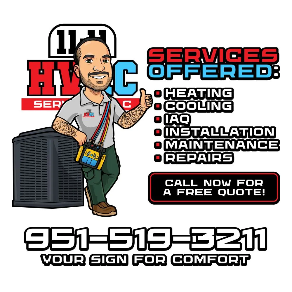 Slide of 1111 HVAC Services