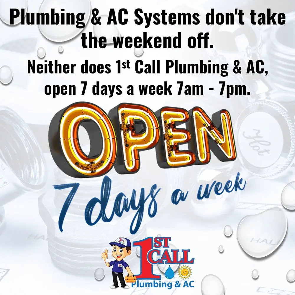 Slide of 1st Call Plumbing & AC