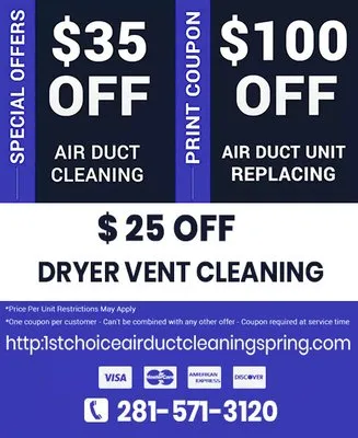 1st Choice Air Duct Cleaning Spring Logo