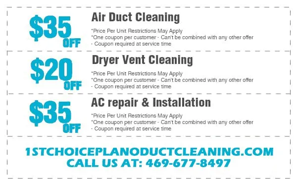 1st Choice Plano Duct Cleaning Logo
