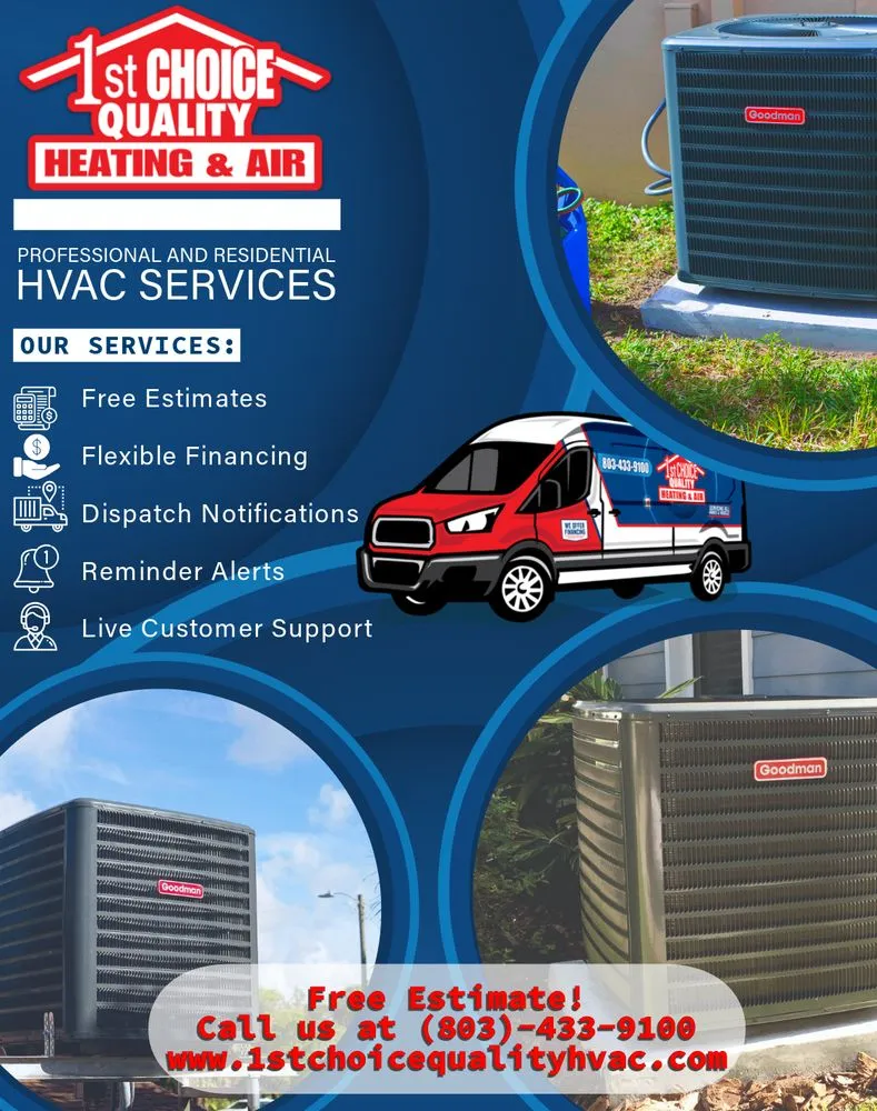 Slide of 1st Choice Quality Heating, Air, Plumbing
