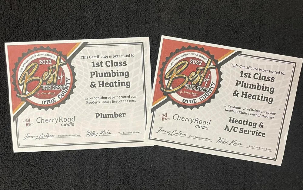 Slide of 1st Class Plumbing, Heating & A/C