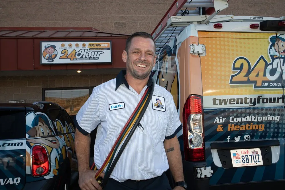 Certified heating and cooling service for fast service in St. George, UT by 24 Hour Air Conditioning & Heating