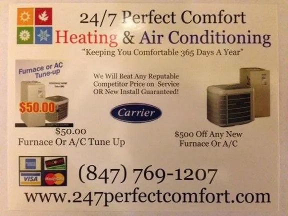 Slide of 24/7 Perfect Comfort Heating & Air Conditioning