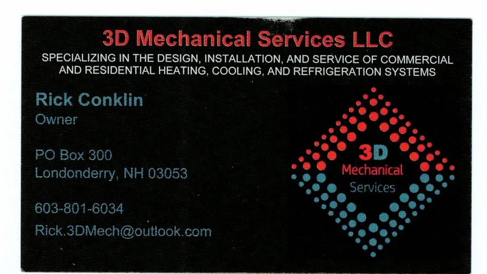 Slide of 3D Mechanical Services