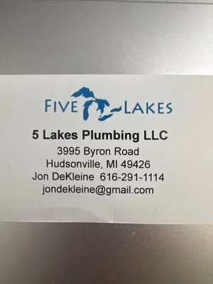 5 Lakes Plumbing Logo