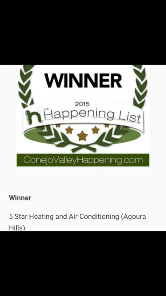 Slide of 5 Star Heating and Air Conditioning