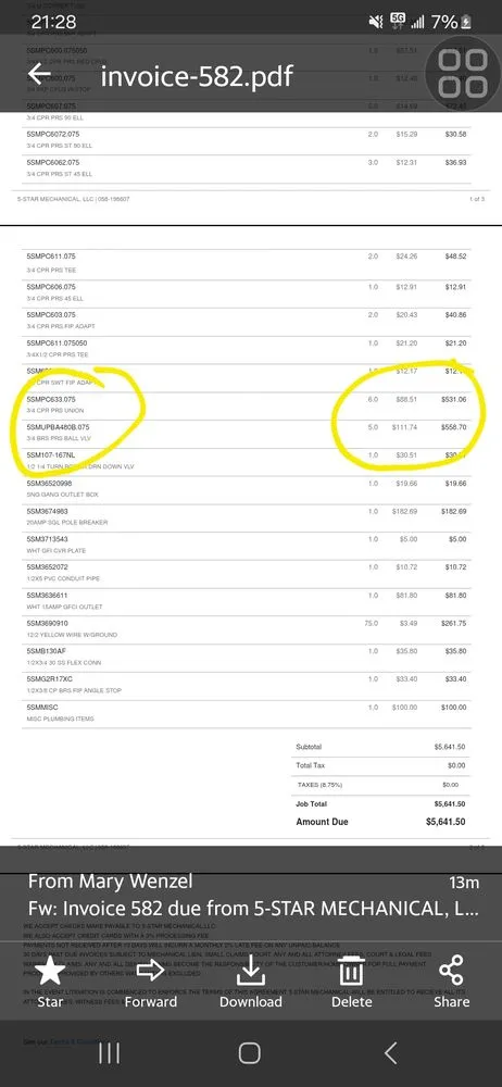 Slide of 5 Star Mechanical