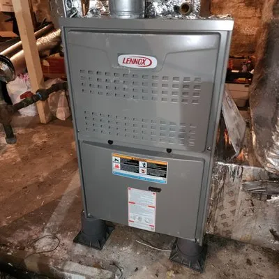 55 Degrees Heating and Cooling Logo