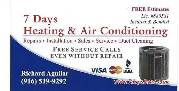 7 Days Heating and Air Logo