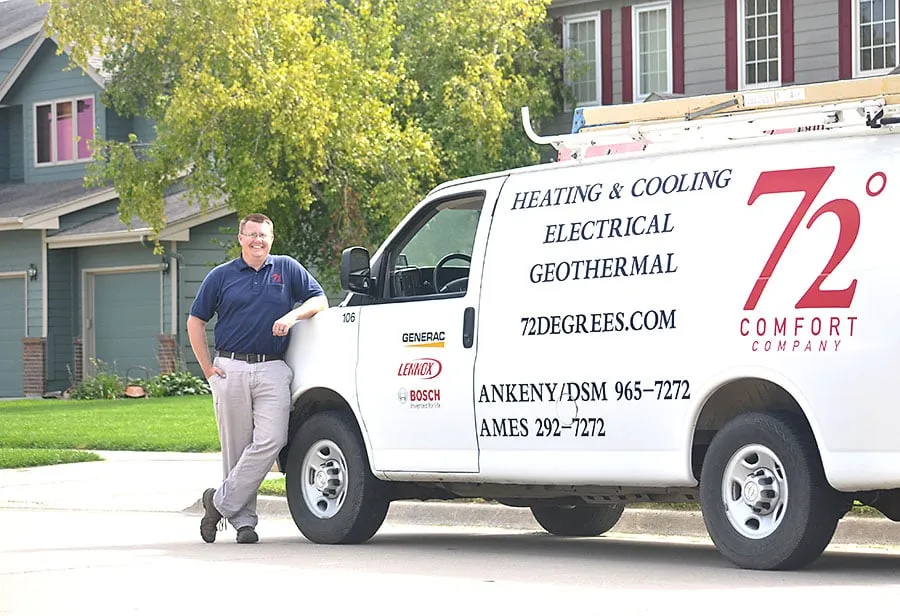 Slide of 72 Degrees Heating, Cooling, Plumbing & Electrical