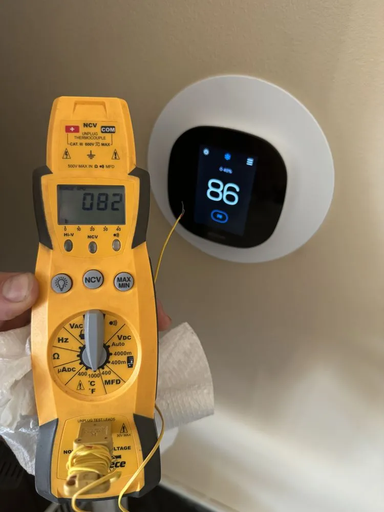 Slide of 75 Degree Heating & Air