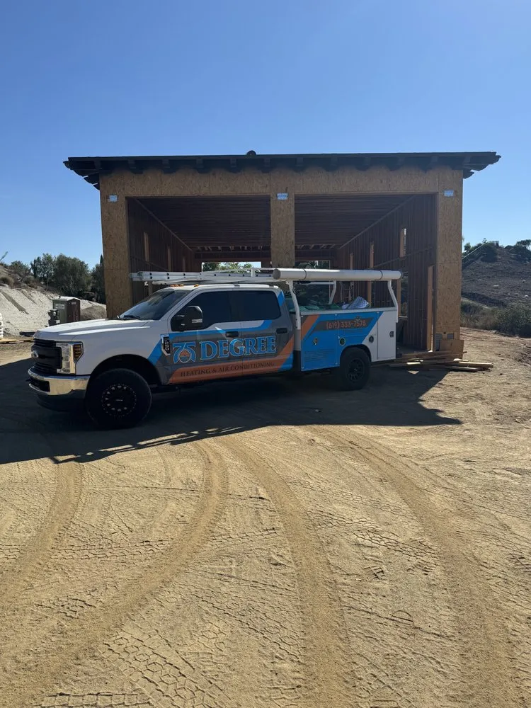 Slide of 75 Degree Heating & Air