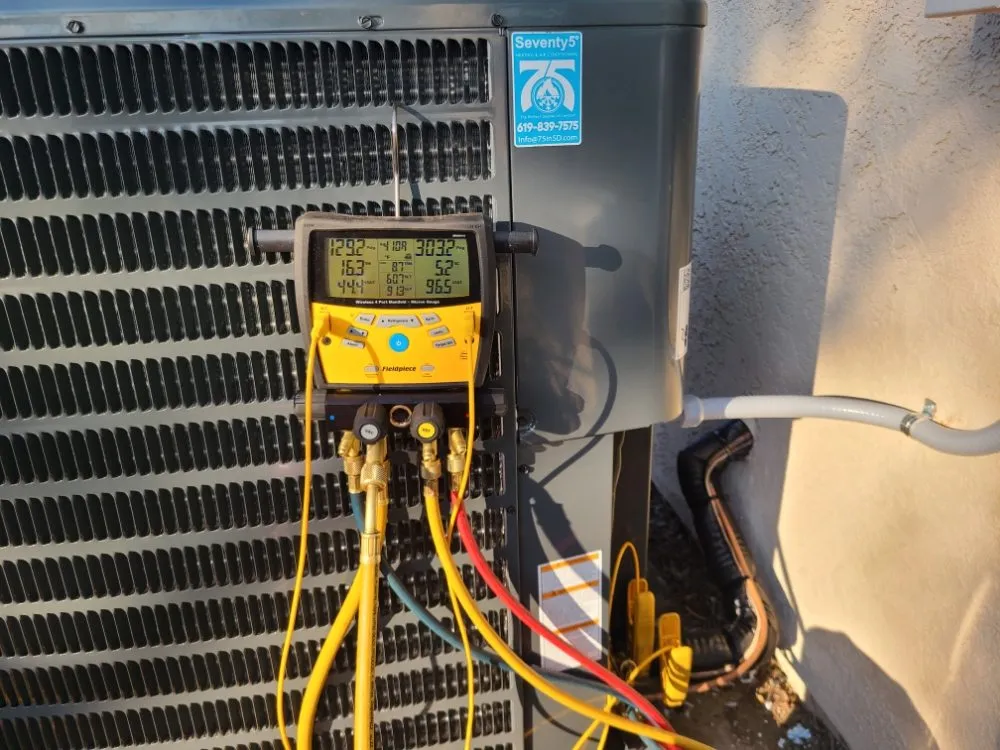 Slide of 75 Degree Heating & Air