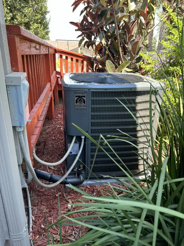 Slide of 75 Degree Heating & Air