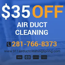 911 Air Duct Cleaning Spring Logo