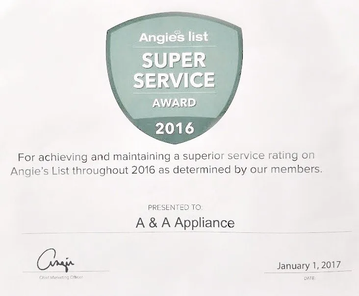 Slide of A & A Appliance