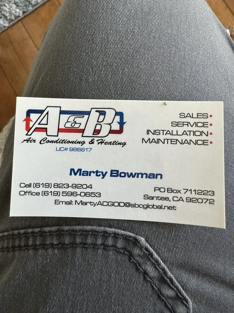 Slide of A & B Air Conditioning & Heating