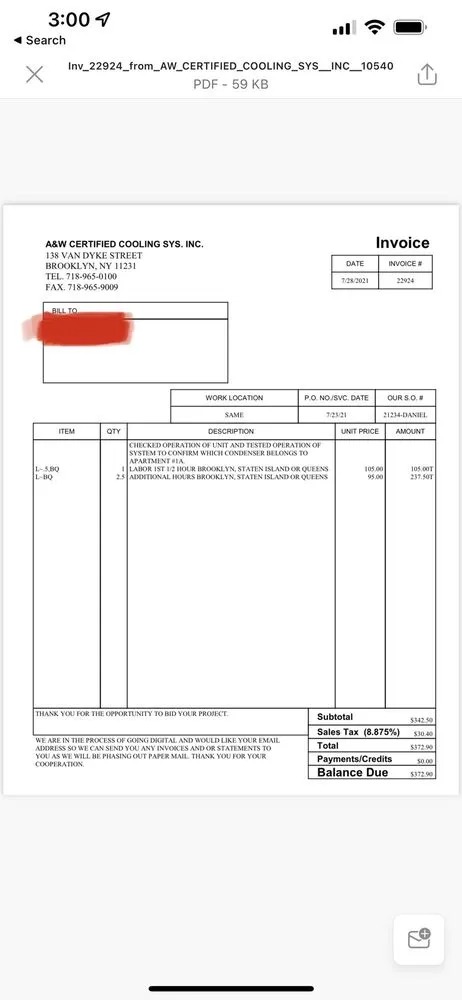 Slide of A & W Certified Cooling System
