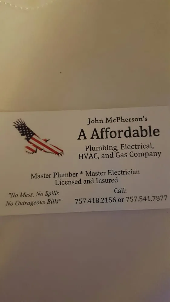 Slide of A Affordable Plumbing, Electrical, Mechanical, Gas