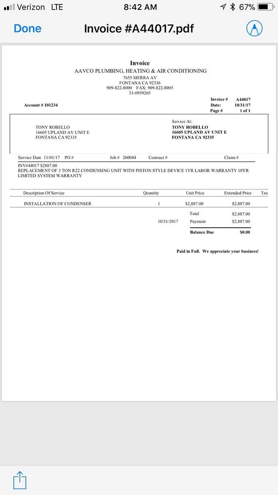 Slide of A Avco Plumbing Heating & Air Conditioning