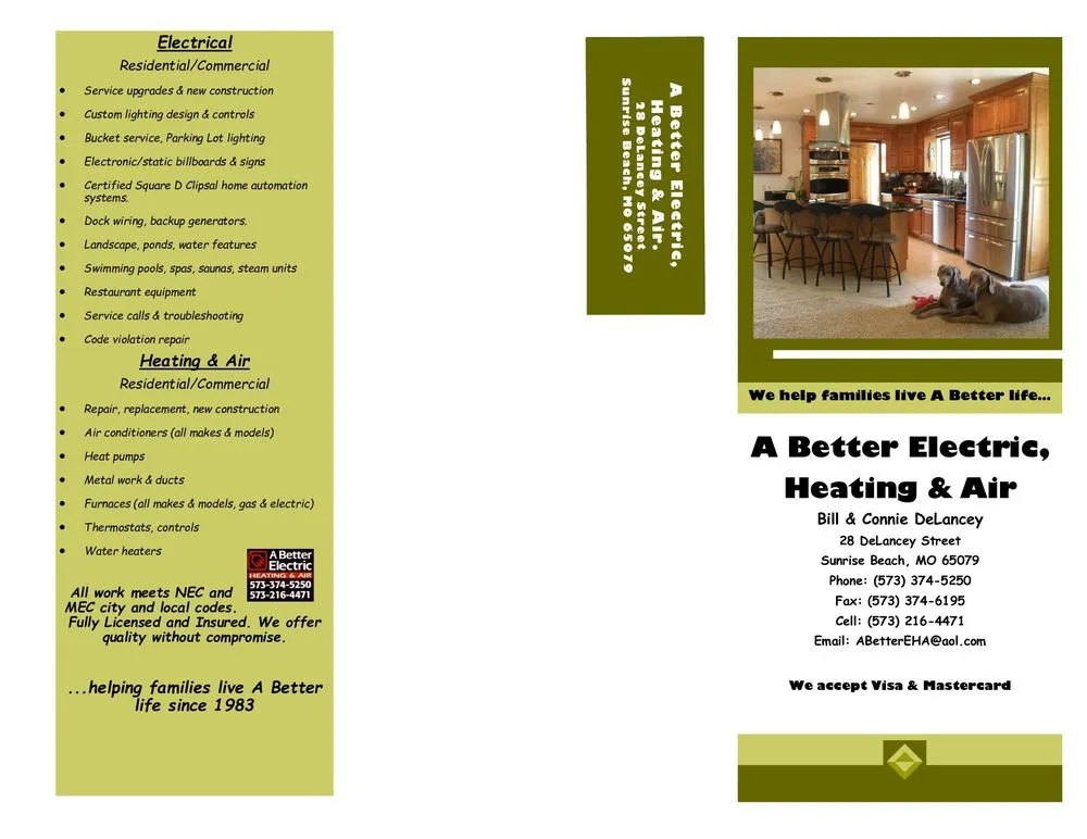 Trusted HVAC maintenance in Sunrise Beach, MO by A Better Electric Heating & Air