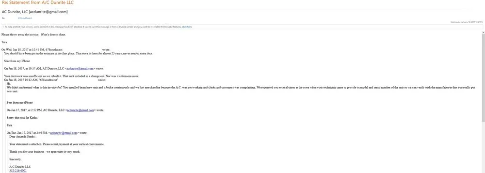 Slide of A C Dunrite