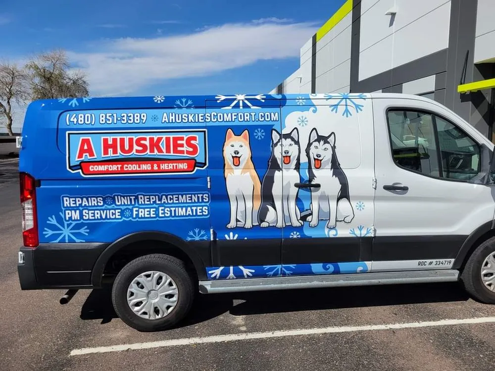 Slide of A Huskies Comfort cooling and Heating