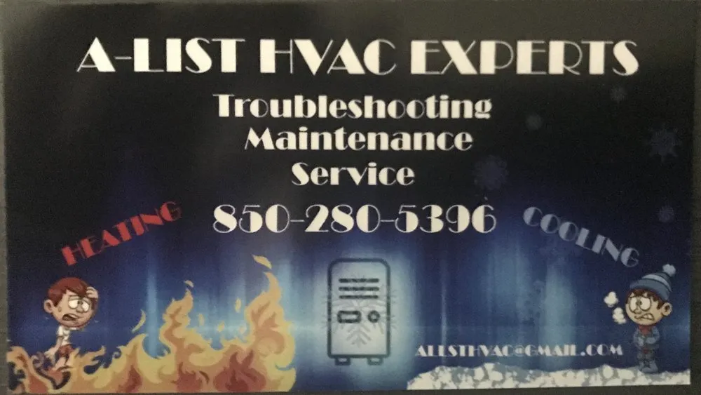 Slide of A-List HVAC Experts