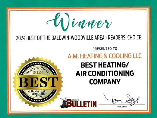 Slide of A. M. Heating & Cooling