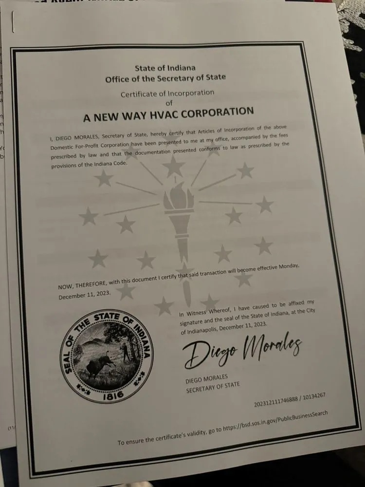 Slide of A New Way Hvac