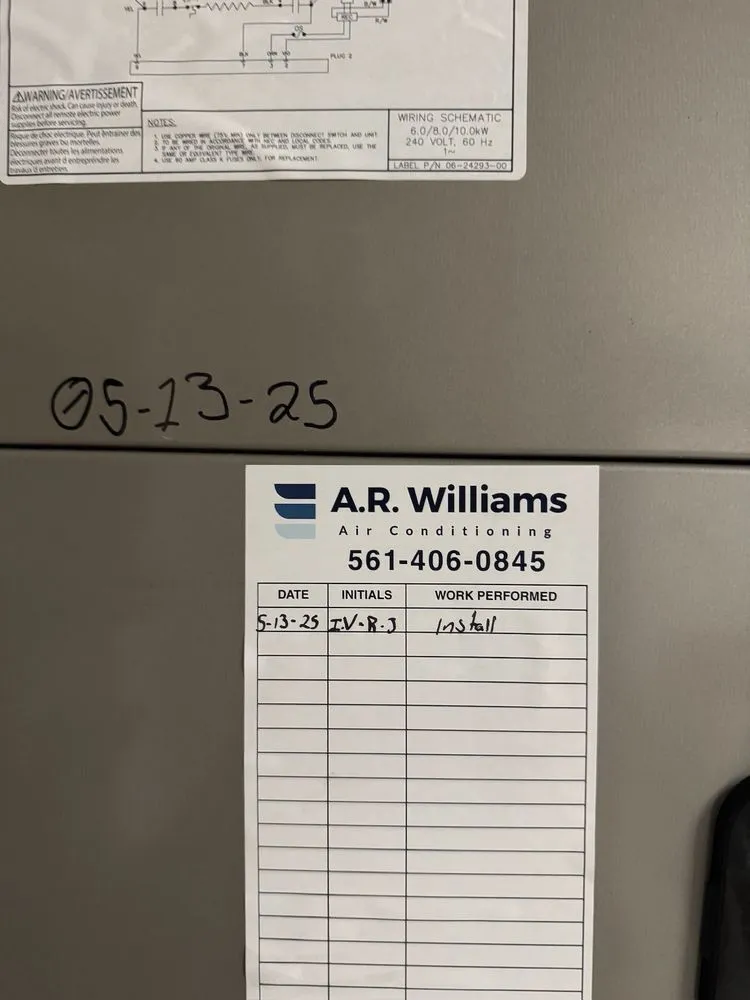 Slide of A R Williams Air Conditioning