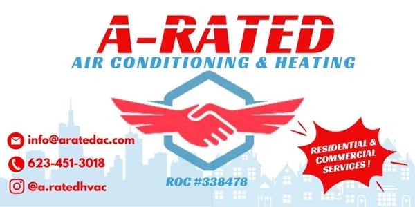 A-Rated Heating  and Air Conditioning Logo