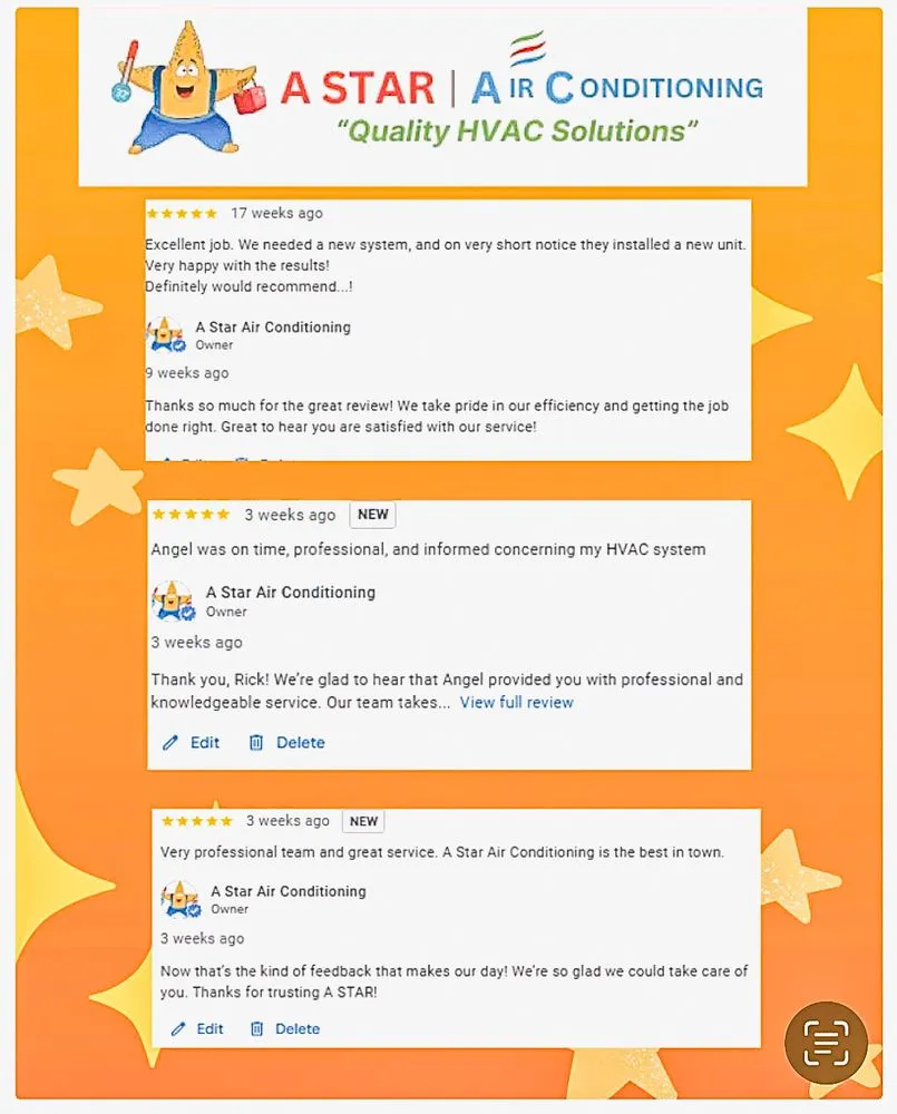 Slide of A Star Air Conditioning