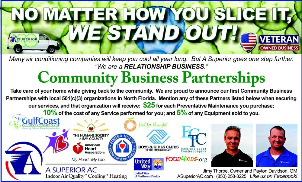 Local AC installation near you in Santa Rosa Beach, FL by A Superior Air Conditioning Company