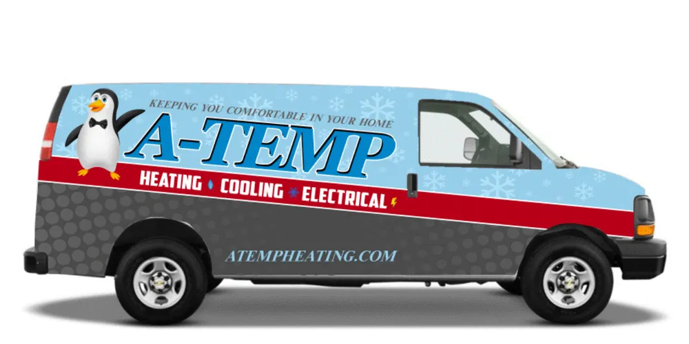 Slide of A-TEMP Heating, Cooling & Electrical