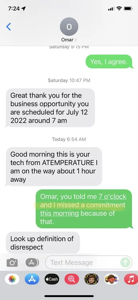 Slide of A Temperature