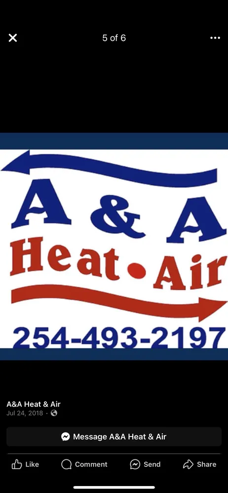 Slide of A&A Heat & Air