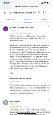 AA Temperature Services Logo