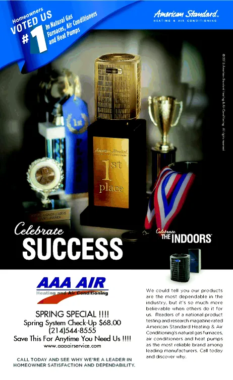 Slide of AAA Air Heating and Air Conditioning