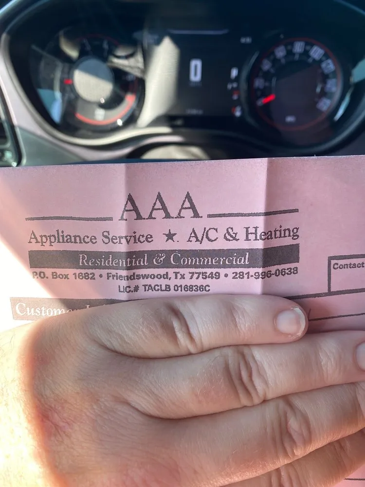 Slide of AAA Appliance Service A/C & Heating