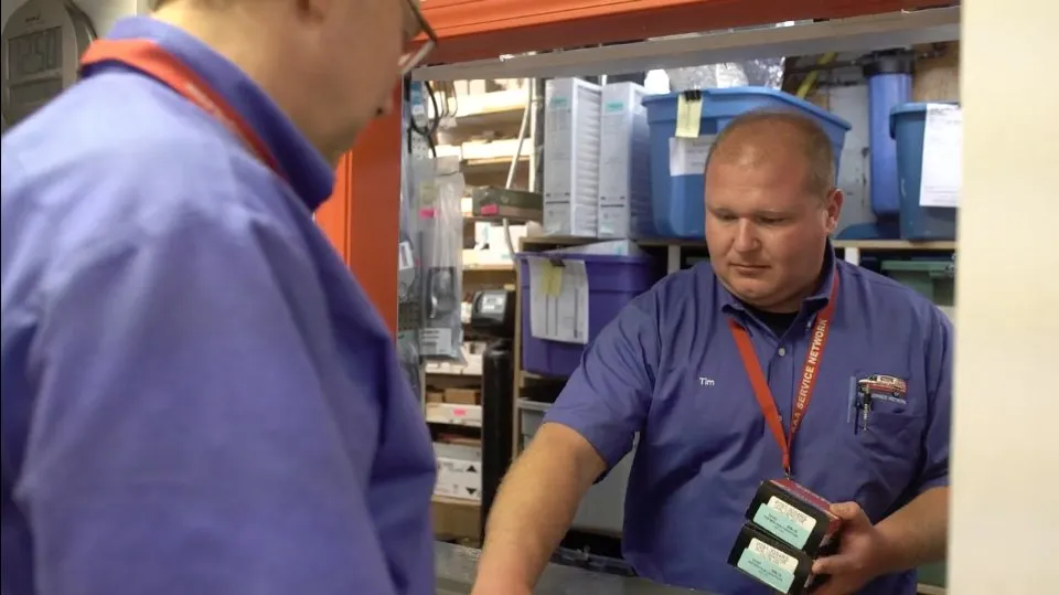 Slide of AAA Service Network & Parts