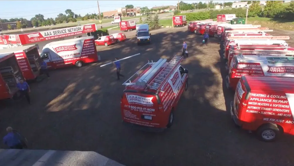 Slide of AAA Service Network & Parts