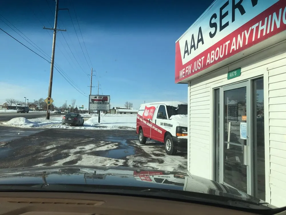 Slide of AAA Service Network & Parts