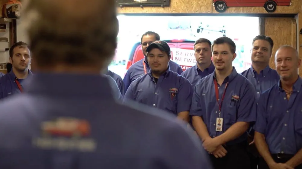 Slide of AAA Service Network & Parts