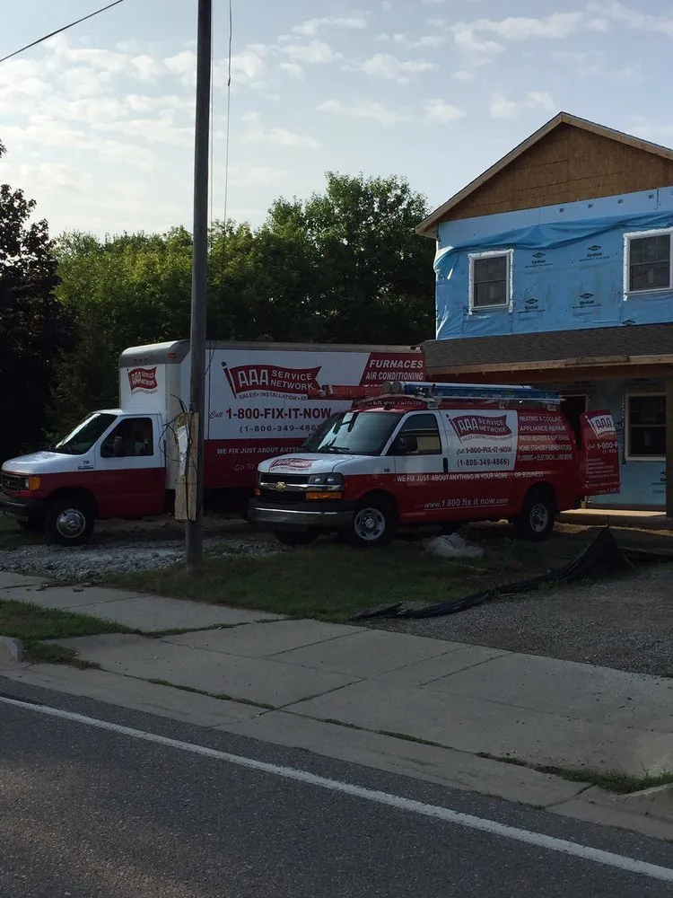 Slide of AAA Service Network & Parts