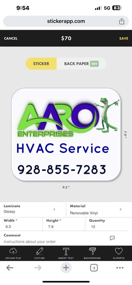 Slide of AARO Enterprises, Inc