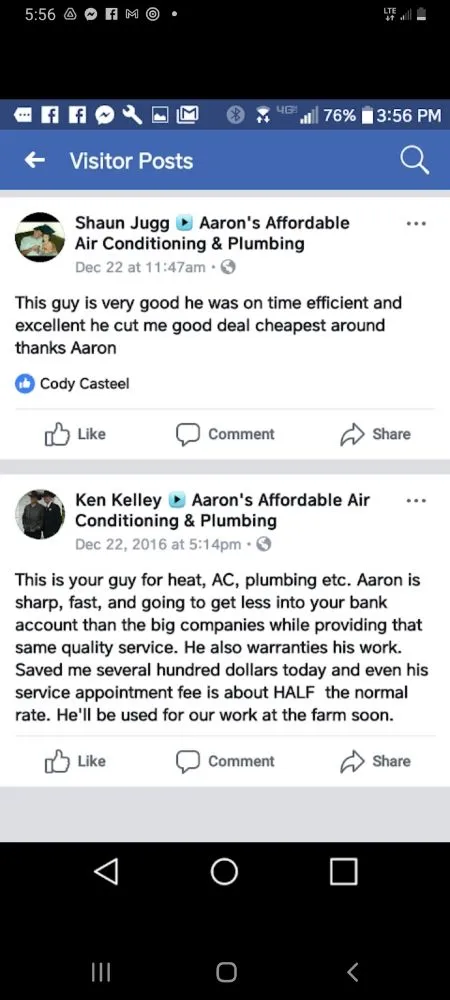 Slide of Aaron's Affordable A/c
