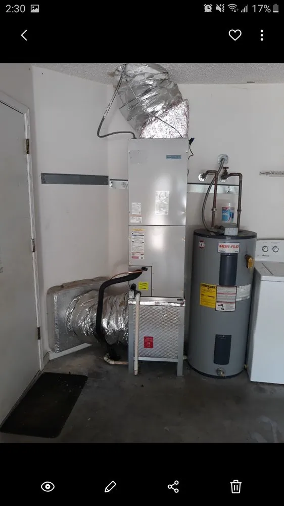 Slide of Aaron's Cold Air and Heat